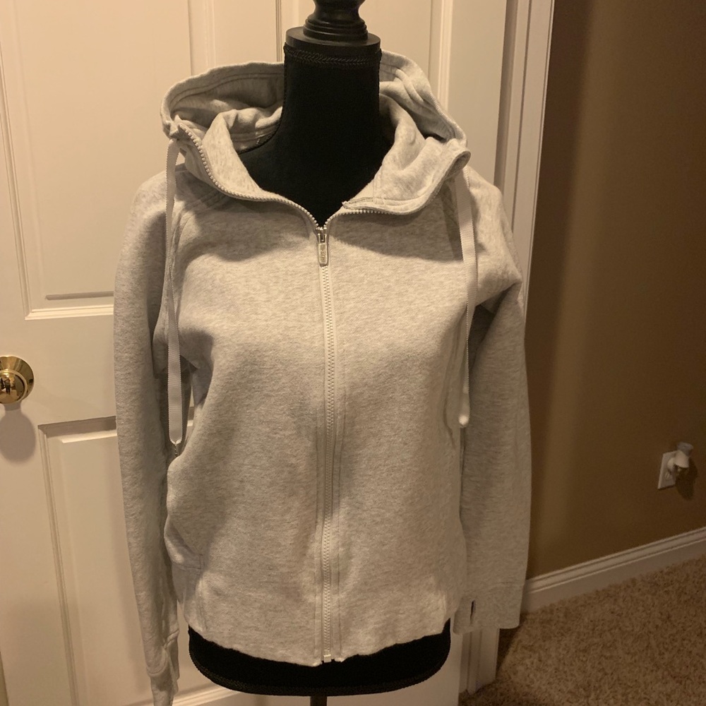 Women’s Lululemon Fleece Please Hoodie grey sz 8